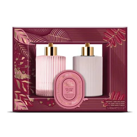 Velvet Plum &amp; Soft Suede Hand Care Gift Set 2 pcs