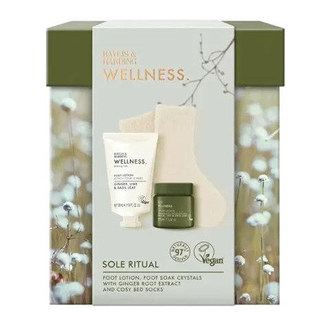 Wellness Ginger, Lime &amp; Basil Foot Care Gift Set 3 pcs