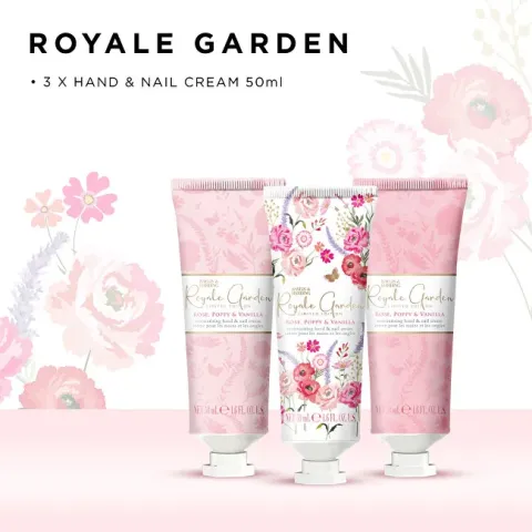 Baylis &amp; Harding Royale Garden Hand Cream Set, 3×50ml