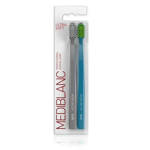 Ultra Soft Toothbrush Grey/Blue 2 pcs