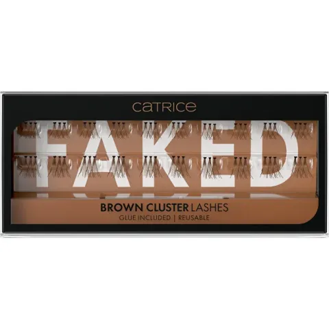 Faked Brown Cluster False Eyelashes