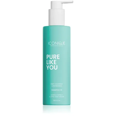 ICONIQUE Professional PURE LIKE YOU Deep Cleansing Shampoo for Oily Scalp - 250 ml