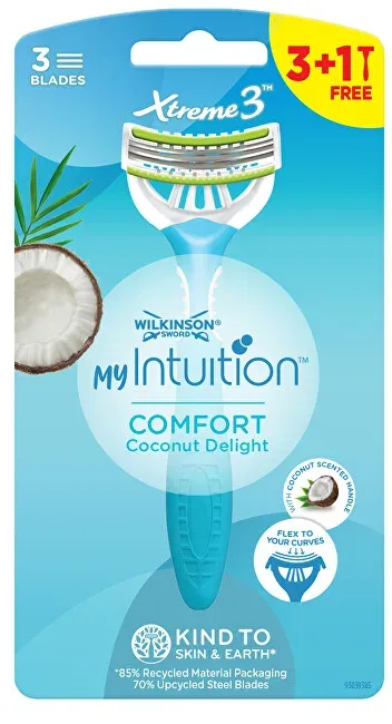 Disposable razor for women My Intuition Comfort Coconut Delight 3 + 1 pc
