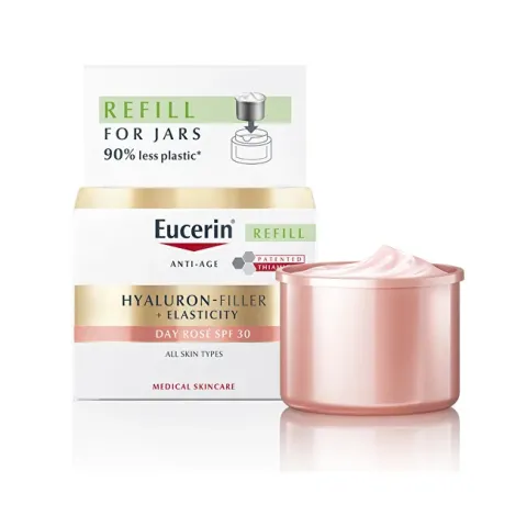 Refill for Anti-Aging Day Cream SPF 30 Hyaluron-Filler+Elasticity (Day Rosé Cream Refill) 50 ml