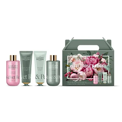 Rose &amp; Peony Body Care Gift Set 4 pcs