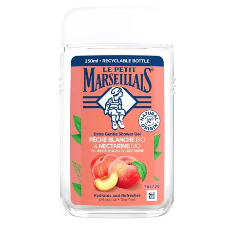 Extra Gentle Shower Gel Organic White Peach &amp; Organic Nectarine