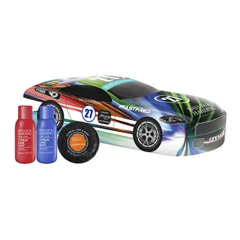 Car-shaped gift set in a tin Citrus, Lime &amp; Mint 3 pcs