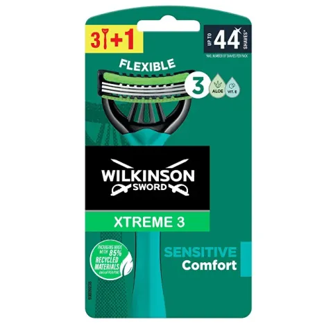 Disposable razor for men Wilkinson Xtreme3 Sensitiv e Comfort 3 + 1 pcs