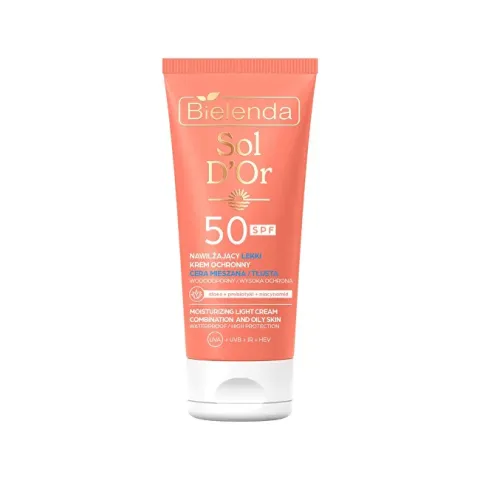 Protective face cream SPF 50 Moisturizing Light Cream 50 ml