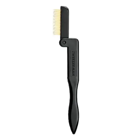 Tweezerman Golden comb for combing eyelashes (Folding Lash Comb)
