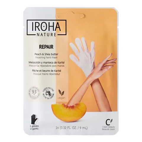 Regenerating mask for hands and nails Peach Hand Mask Gloves 2 x 9 ml