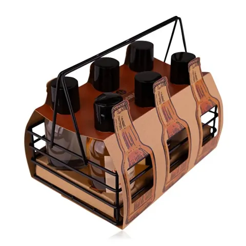 MEN'S COLLECTION gift set, six-pack in a wire basket,