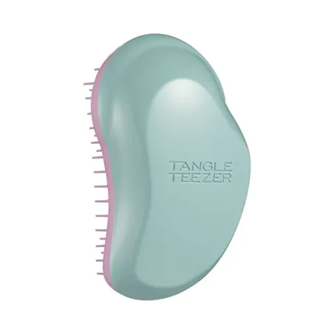 Original Mini Marine Teal and Rosebud hairbrush