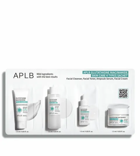 hydratační sada vzorků 4 x 3 ml Glutathione Niacinamide Skin Care 4 Types Sachet