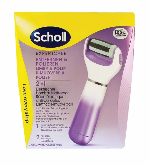 expert care 2-in-1 file &amp; smooth electronic foot file