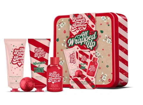 Mini body care gift set in a tin box Christmas sweets, Cocoa &amp; Vanilla 4 pcs
