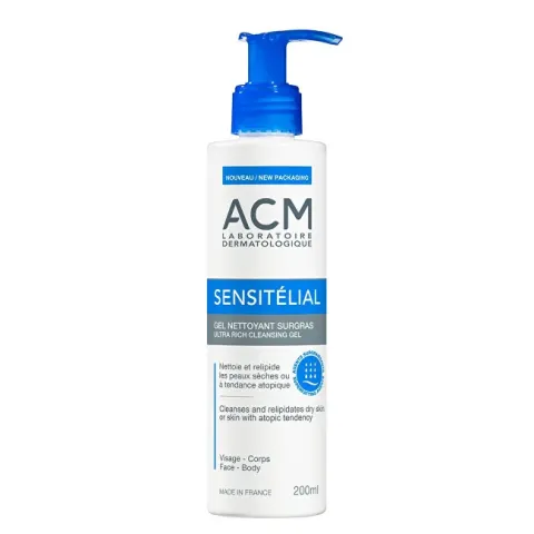 Ultra nourishing cleansing gel Sensitélial Cleansing Gel 200 ml