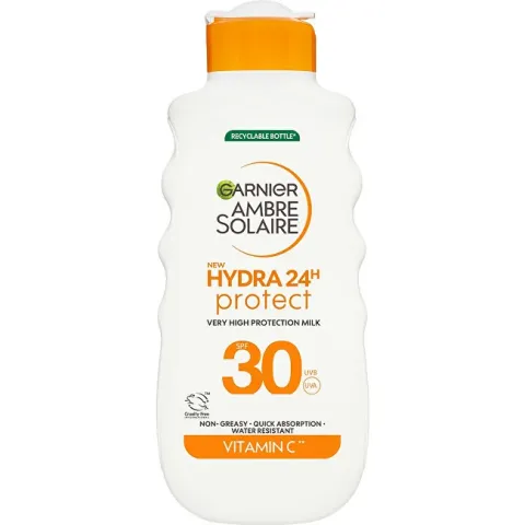Sunscreen milk SPF 30 Ambre Solaire Hydra 24h Protect (High Protection Milk) 175 ml