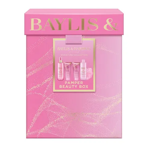 Baylis &amp; Harding Body Care Set in a Gift Box Jojoba, Vanilla &amp; Almond Oil 5pcs