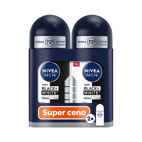 Black &amp; White Invisible Original Roll-On Antiperspirant Set
