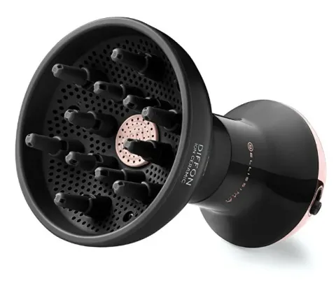 Hair dryer with diffuser for curly hair 11968 DIFFON Ion Ceramic Dual Voltage