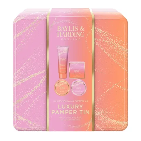 Jojoba, Vanilla &amp; Almond Oil Body Care Gift Set 4 pcs