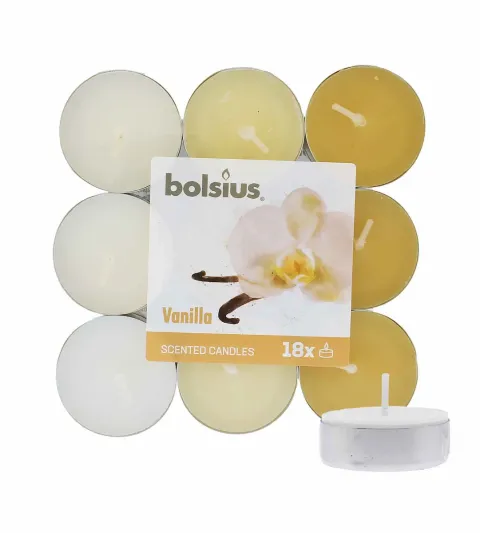 tea candle 18 pcs Scented Tealights Vanilla 4h