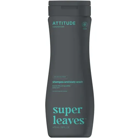 Natural men´s anti-dandruff shampoo and body wash 2in1 Super Leaves (Shampoo and Body Wash) 473 ml