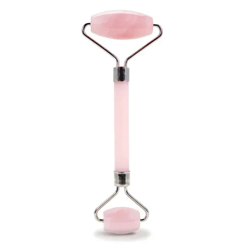 Plumbeauty Facial contour roller - rose quartz (Rose Quartz Facial Roller)