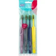 Colour Compact Toothbrush 4 pcs Extra Soft