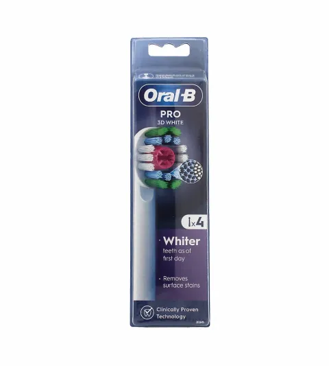spare head 4 pcs Pro 3D White