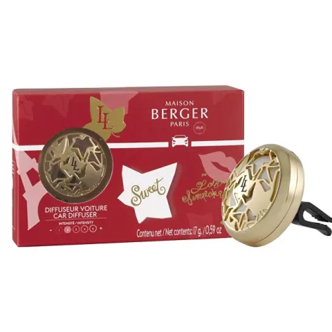 Gift set car diffuser gold + Lolita Lempicka Sweet refill