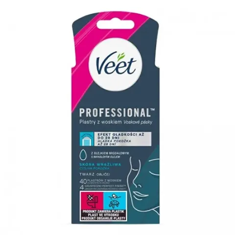 Professional wax strips face