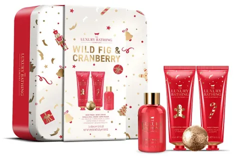 Fig &amp; Cranberry Bath Care Gift Set 4 pcs