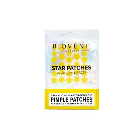 Yellow Star Patches 28 pcs.