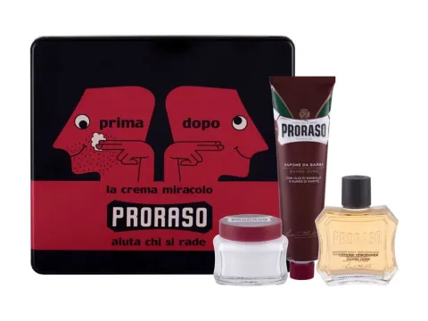 Red after shave lotion