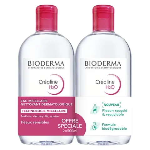 Bioderma Crealine H2O Original Micellar Water Duo Set