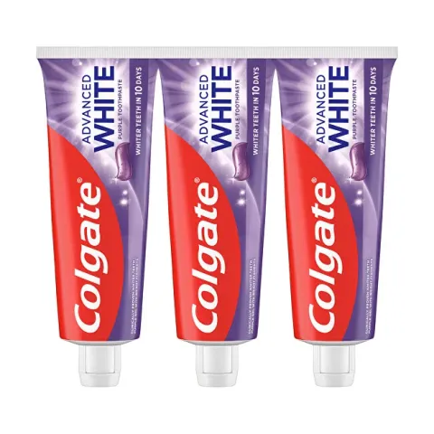 Advanced White Purple Trio Toothpaste 3 x