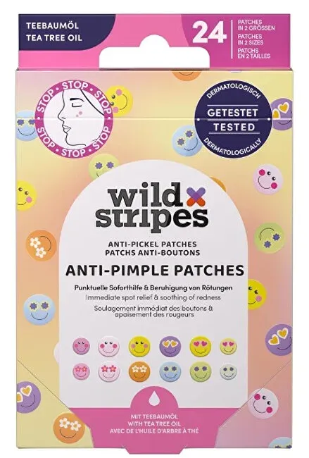 Hydrocolloid acne patches with tea tree oil Smile Prevent (Anti-Pimple Patches) 24 pcs