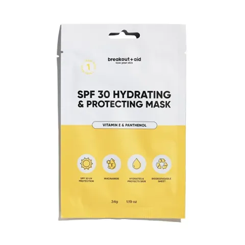 Moisturizing and protective mask with vitamin E and panthenol, SPF 30