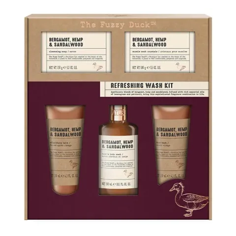 Bergamot, Hemp &amp; Sandalwood Body Care Gift Set 5 pcs