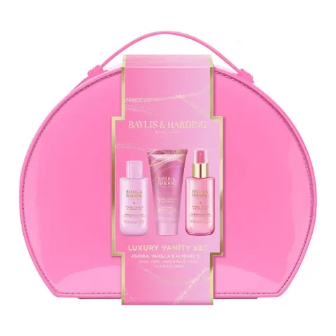 Jojoba, Vanilla &amp; Almond Oil 3-Piece Gift Set in a Handbag