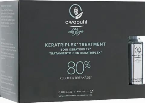 Set, Awapuhi Wild Ginger By Paul Mitchell, Keratriplex, Hair Treatment Lotion Mask, Anti-Breakage, 10 pcs, 10 ml