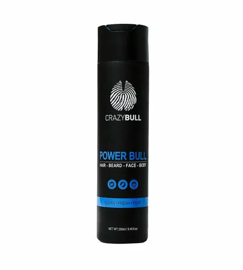 multifunkční šampon 4 v 1 na vlasy, vousy, obličej a tělo 250 ml Power Bull Hair-Beard-Face-Body Shampoo