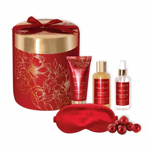 Gift set night relaxation ritual Frozen strawberries &amp; Vanilla 6 pcs