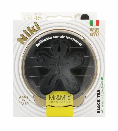 Niki Leather Car Air Freshener Black Tea