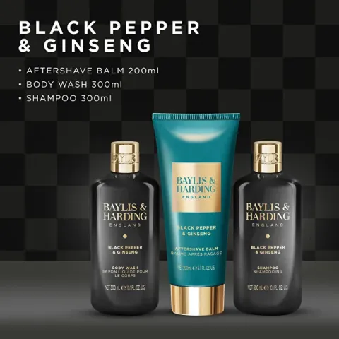 Black Pepper &amp; Ginseng Body Care Gift Set 3 pcs
